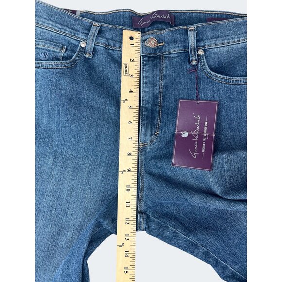 Gloria Vanderbilt Amanda Petite Tapered Leg Size 14 Short Slimming Classic Jeans - Picture 5 of 13